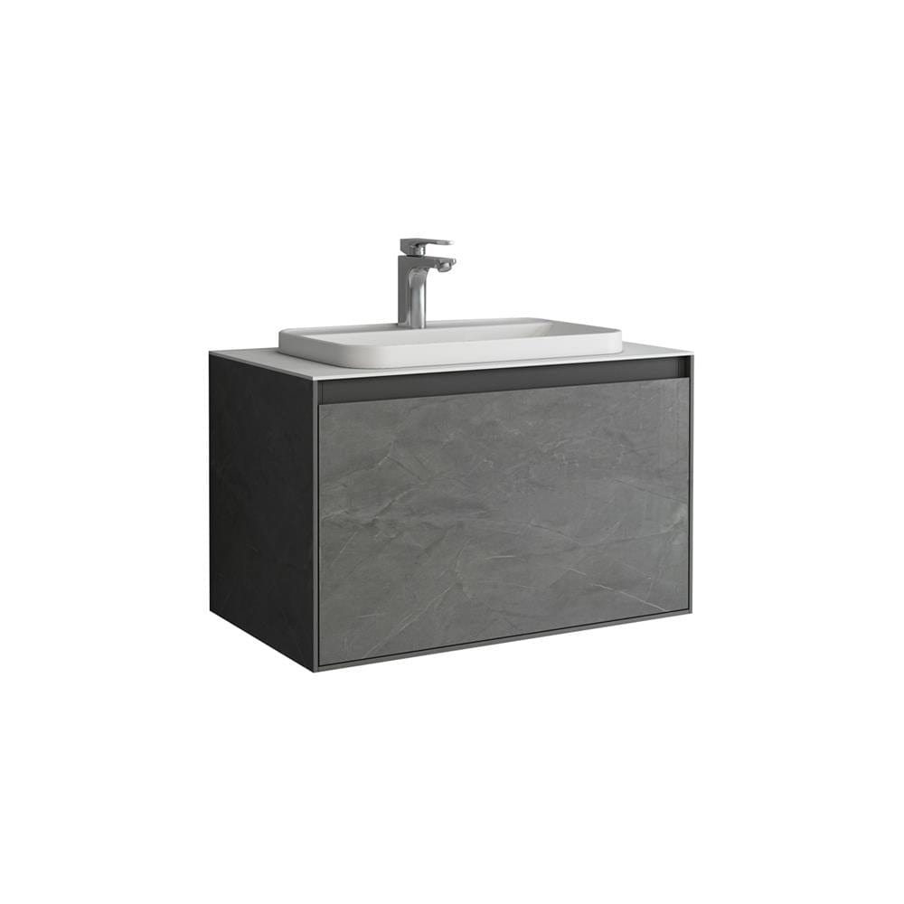 Aquarius Wall Mounted Vanity Unit Aquarius KF-Series One Drawer 800mm Vanity Unit with Countertop
