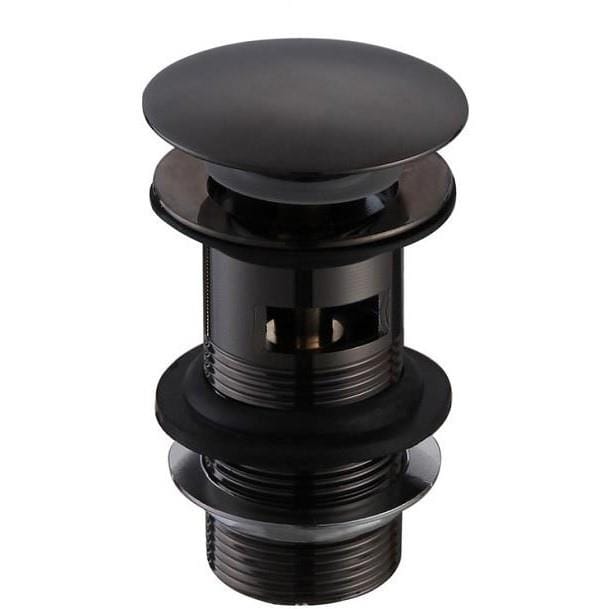 Aquarius Bathrooms Basin Waste Matt Black Aquarius Zanelli Slotted Basin Clicker Waste