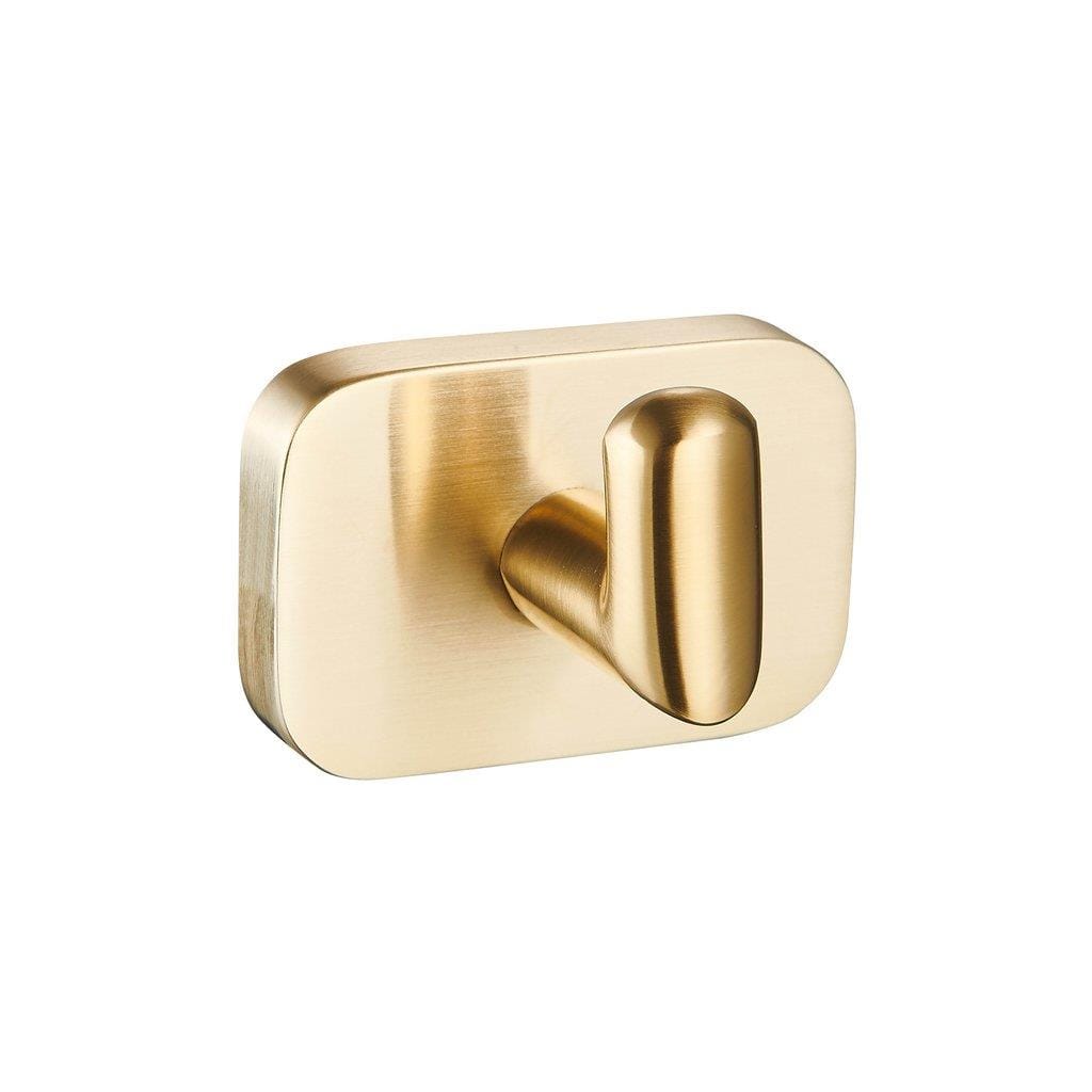 Aquarius Bathrooms Robe Hook Aquarius Auro Single Robe Hook in Brushed Brass