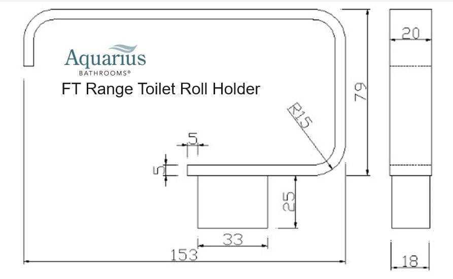 Aquarius Bathrooms Accessory Set Aquarius FT 3 Piece Bathroom Accessory Pack