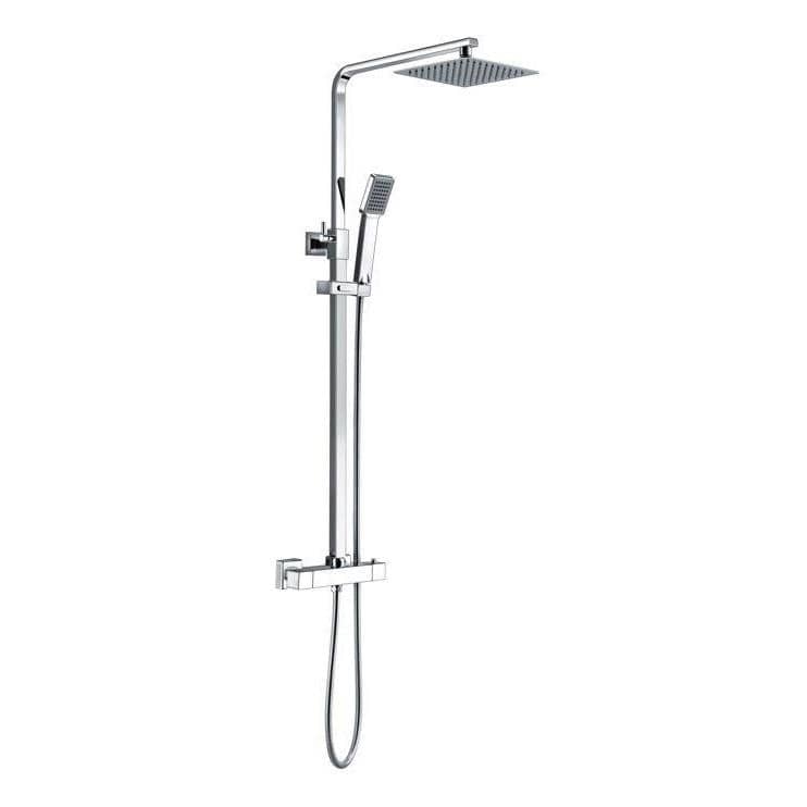 Aquarius Bathrooms Exposed Shower Set Aquarius Zacha Square Adjustable Shower Valve & Kit