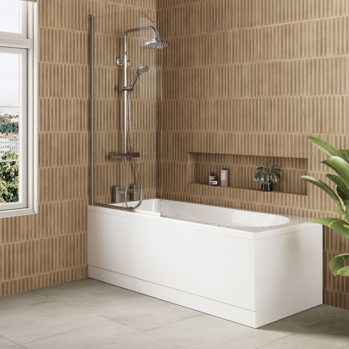 Aquarius Bathrooms Bath Panel Aquarius Urbano Standard Bath Panel in White