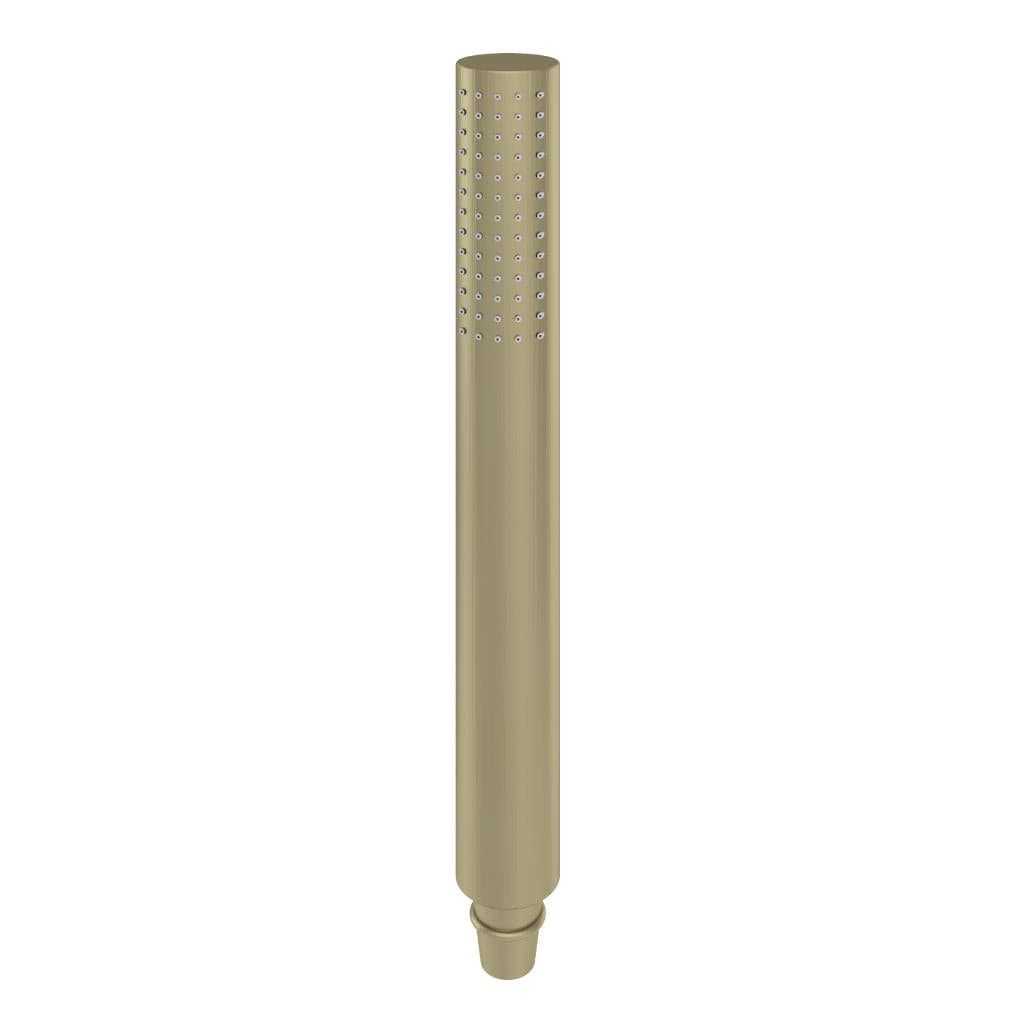 Aquarius Bathrooms Shower Handset Brushed Brass Aquarius Modern Round Shower Handset