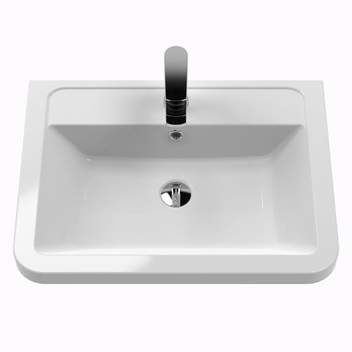 Aquarius Bathrooms Wall Mounted Vanity Unit Aquarius Seren 600mm Wall Mounted One Drawer Vanity Unit with Basin