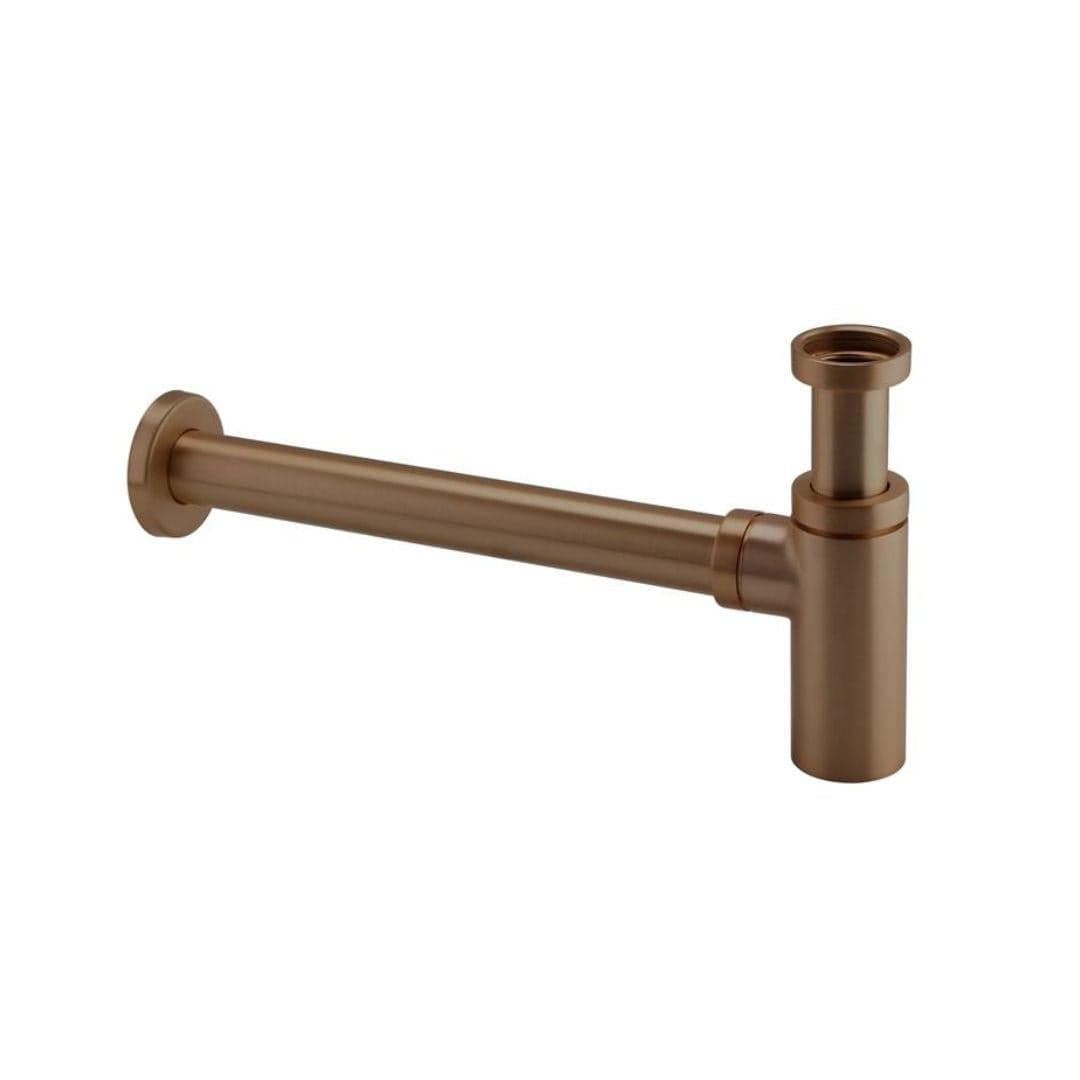 Aquarius Bathrooms Bottle Trap Brushed Bronze Aquarius FT Round Modern Basin Bottle Trap