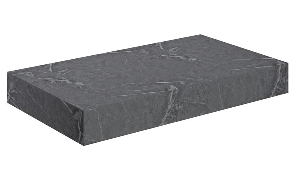 Aquarius Console Unit 800mm Aquarius Marblesque Console Shelf Grey Marble Effect