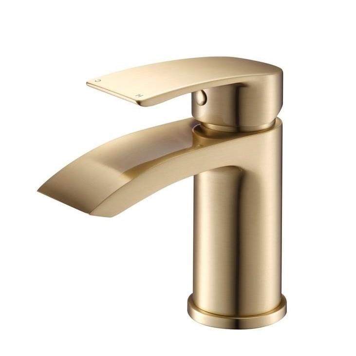 Aquarius Bathrooms Mono Basin Tap Aquarius Arc Mini Mono Basin Mixer Tap with Waste