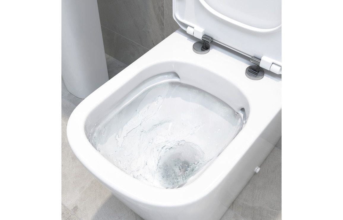 Aquarius Bathrooms Wall Hung Toilet Aquarius Laura Rimless Wall Hung WC with Soft Close Seat
