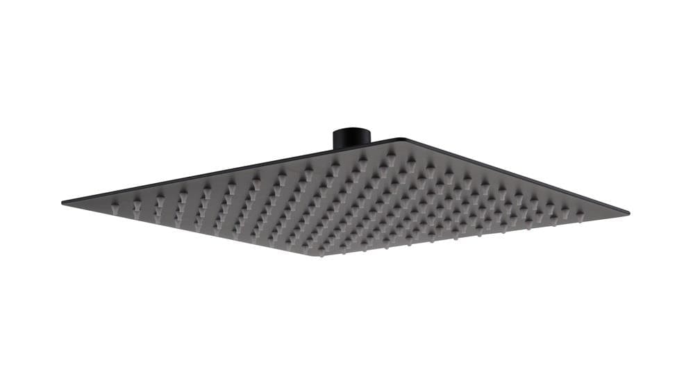 Aquarius Bathrooms Shower Head Aquarius RainLux 250MM Square Slim Shower Head Matt Black AQRL2525SQMB