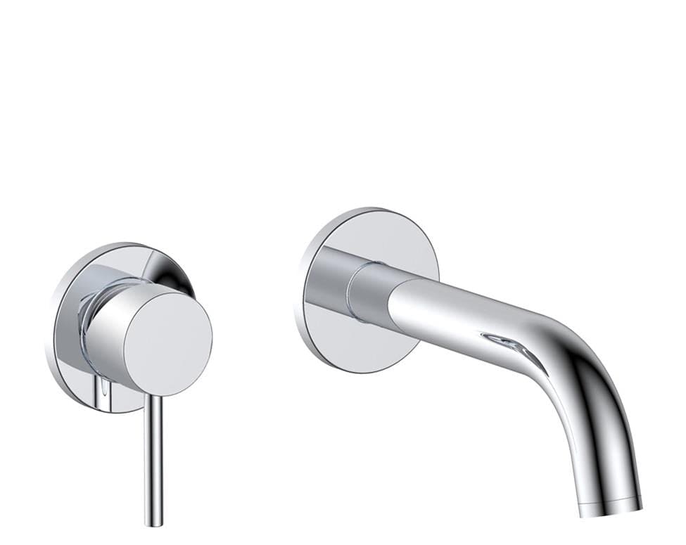 Aquarius Bathrooms Wall Mounted Basin Tap Chrome Aquarius RF-Series EZ-BOX Wall Mounted Basin Mixer Tap