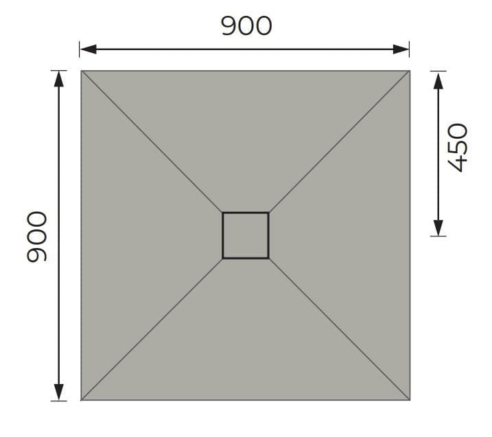 Aquarius Bathrooms Wetroom Tray Aquarius LevAqua Wetroom Tray with Centre Drain Complete Kit