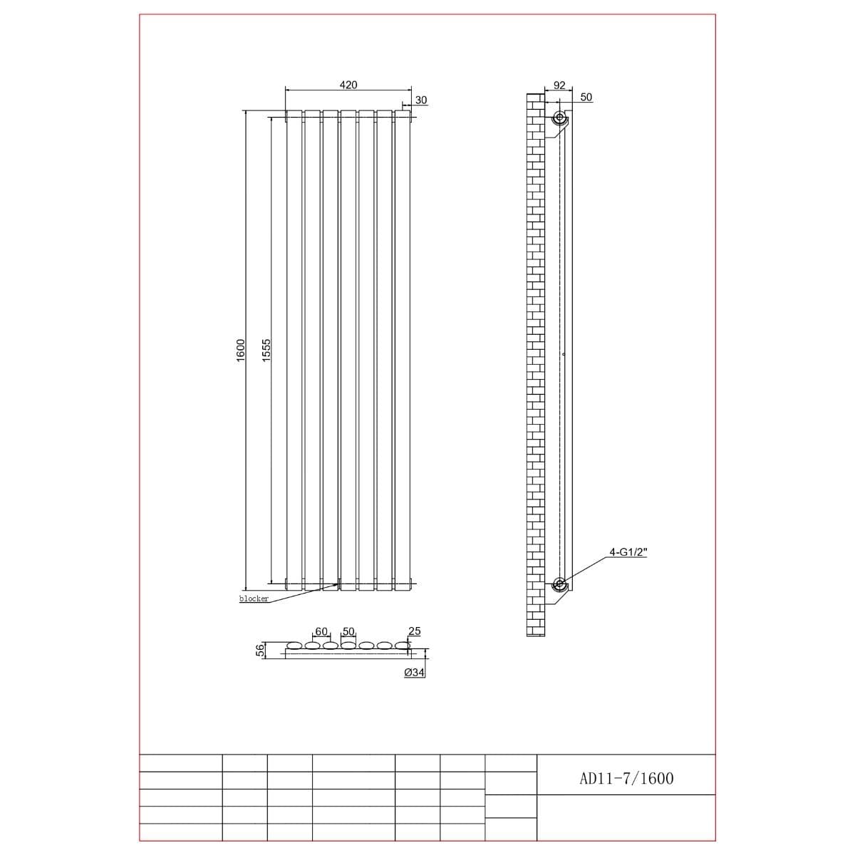 Aquarius Bathrooms Column Radiator Aquarius Athens Single Vertical Column Radiator in White