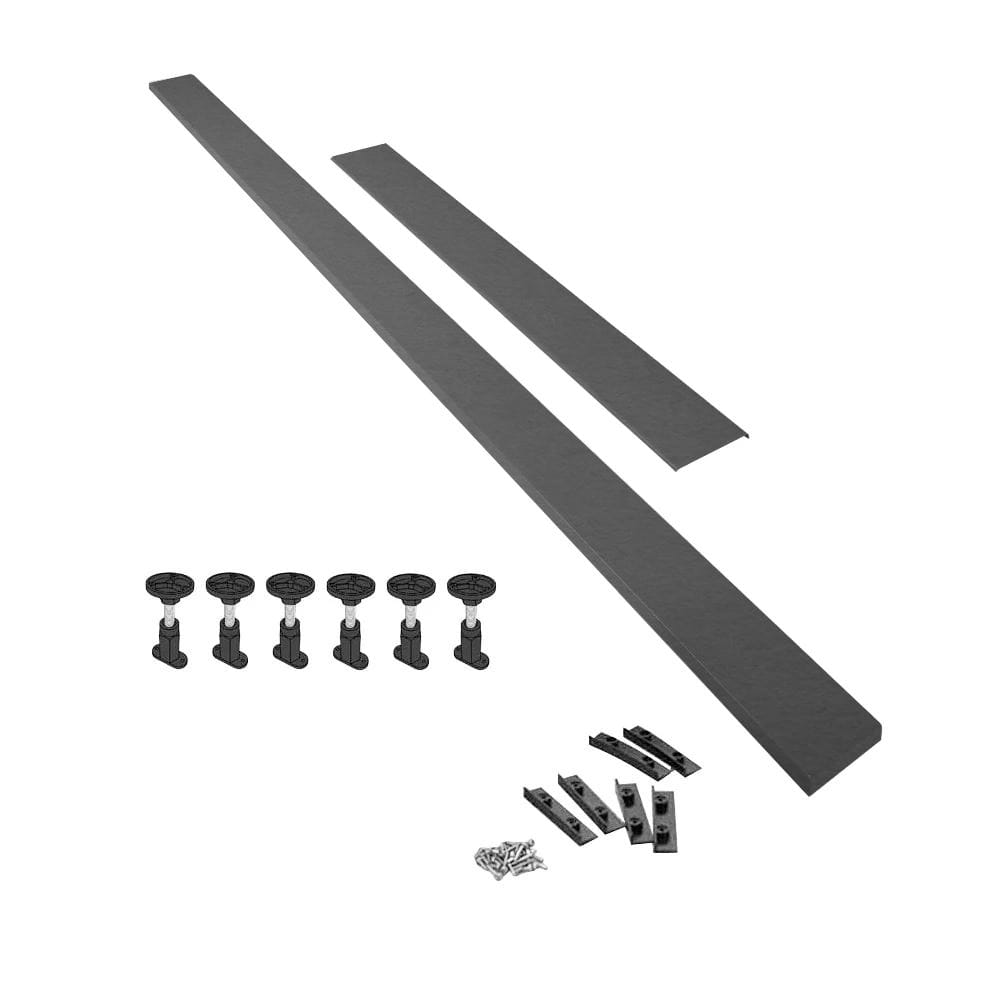 Aquarius Bathrooms Riser Kit Straight upto 760mm Aquarius Urbano Riser Leg Kit for 45mm Grey Slate Stone Resin Trays