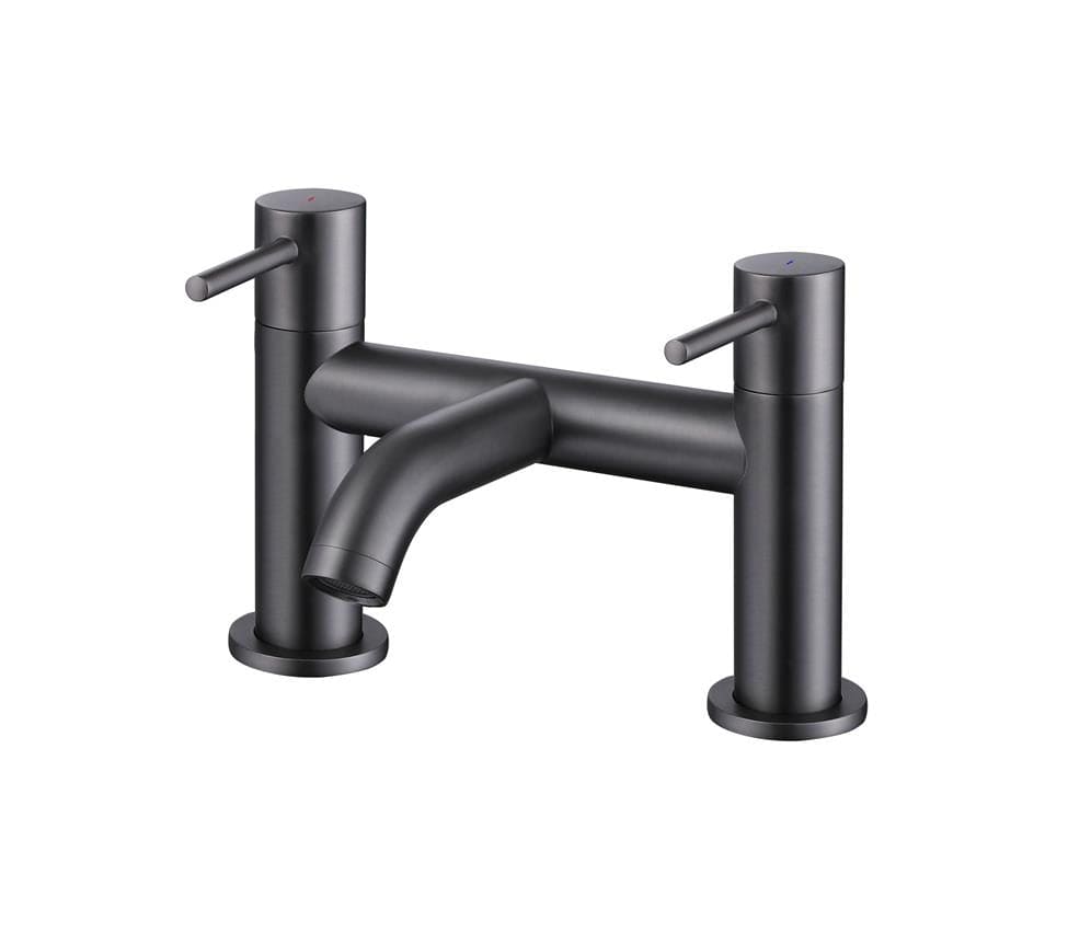 Aquarius Bathrooms Bath Mixer Gunmetal Grey Aquarius RF-Series Bath Filler Mixer Tap