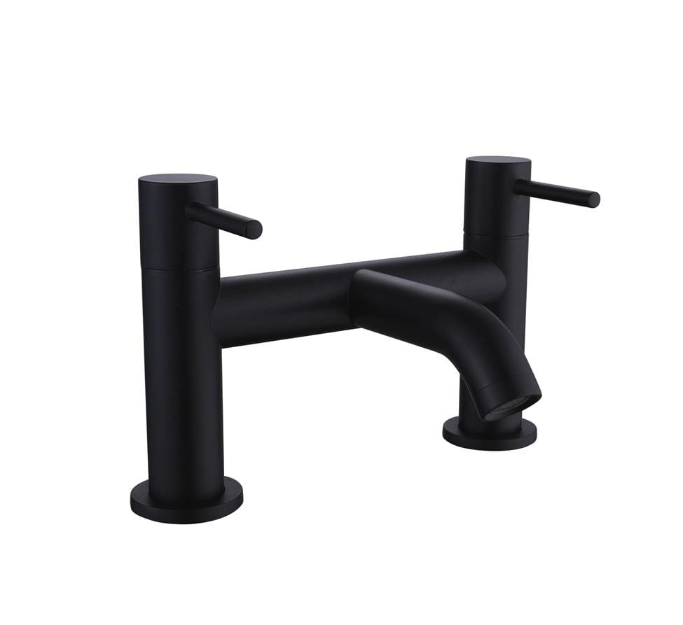 Aquarius Bathrooms Bath Mixer Matt Black Aquarius RF-Series Bath Filler Mixer Tap
