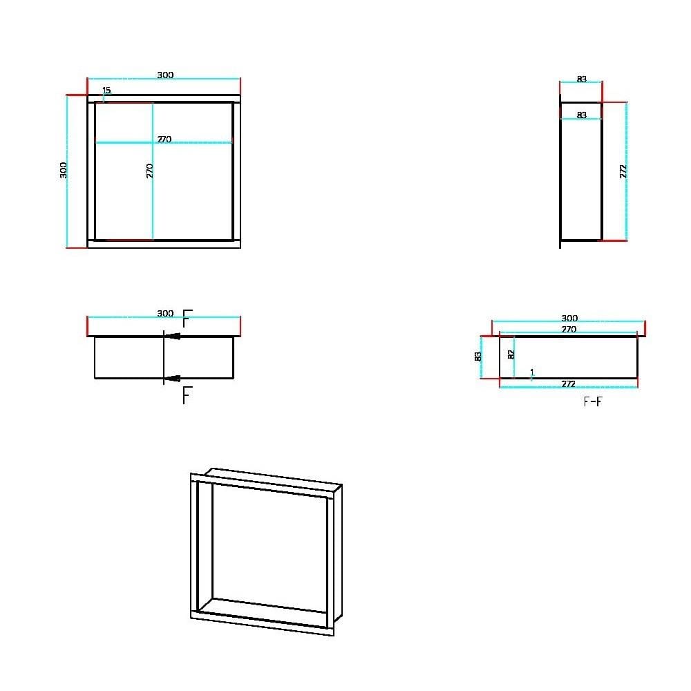 Aquarius Bathrooms Shelf Aquarius Shower Niche