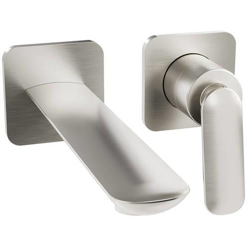 Aquarius Bathrooms Wall Mounted Basin Tap Aquarius Huck Wall Mounted 2 Hole Basin Mixer Tap