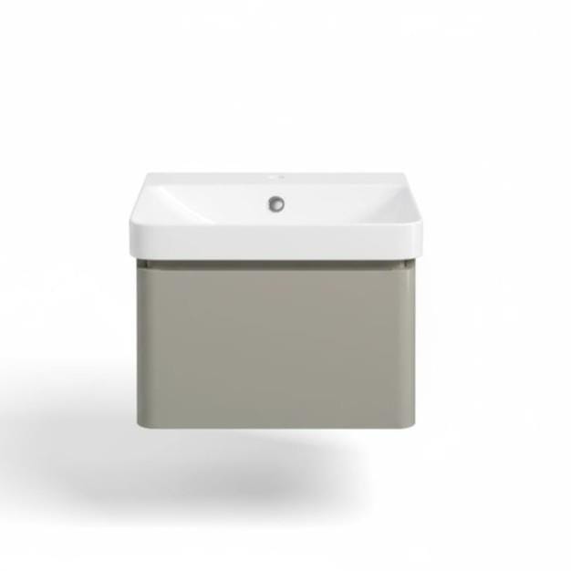 Aquarius Bathrooms Wall Mounted Vanity Unit Aquarius Sophie Wall Hung One Drawer Vanity Unit with 1 Tap Hole Basin