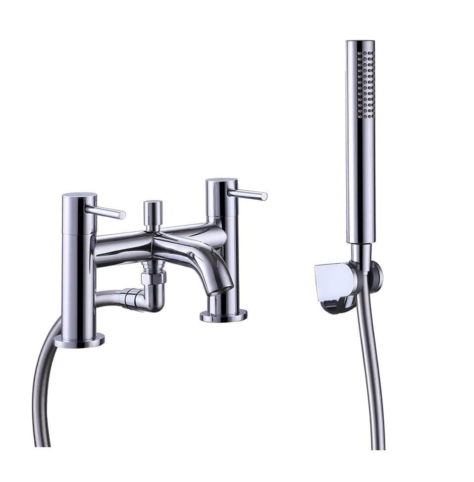 Aquarius Bathrooms Bath Shower Mixer Chrome Aquarius RF-Series Bath Shower Mixer with Shower Kit