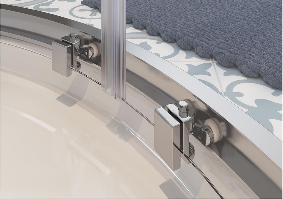 Aquarius Bathrooms Sliding Shower Door Aquarius Classique 900mm 2 Door Easy Clean 6mm Quadrant Shower Enclosure AQCQ9086