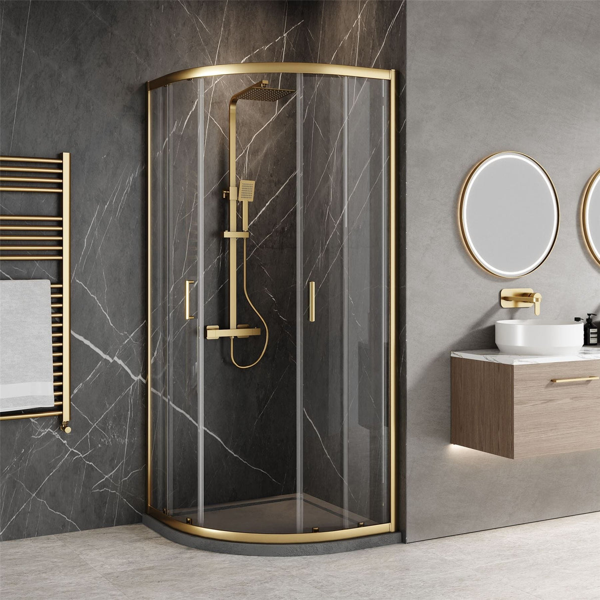 Aquarius Urbano 6mm Quadrant Shower Enclosure 1850mm