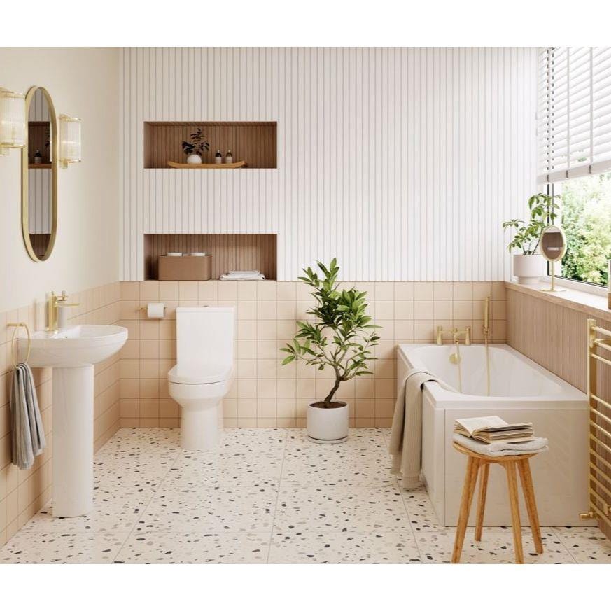 Aquarius Bathrooms Complete Bathroom Suite Aquarius Urbano Complete Premium Bath Suite (with Single Ended 1700mm Bath)