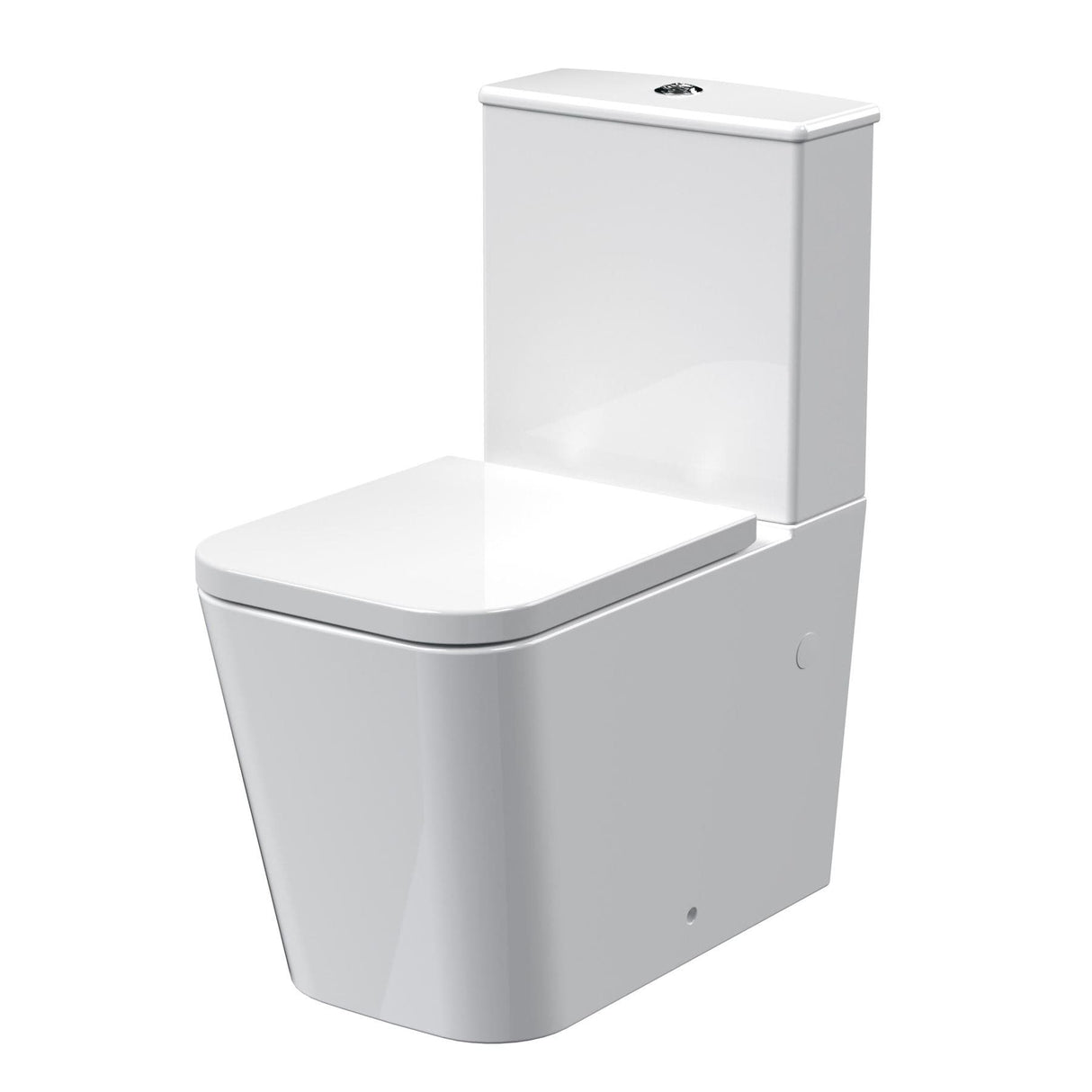 Aquarius Bathrooms Close Coupled Toilet Aquarius Aspect Rimless Short Projection Close Coupled Square Toilet with Soft Close Seat