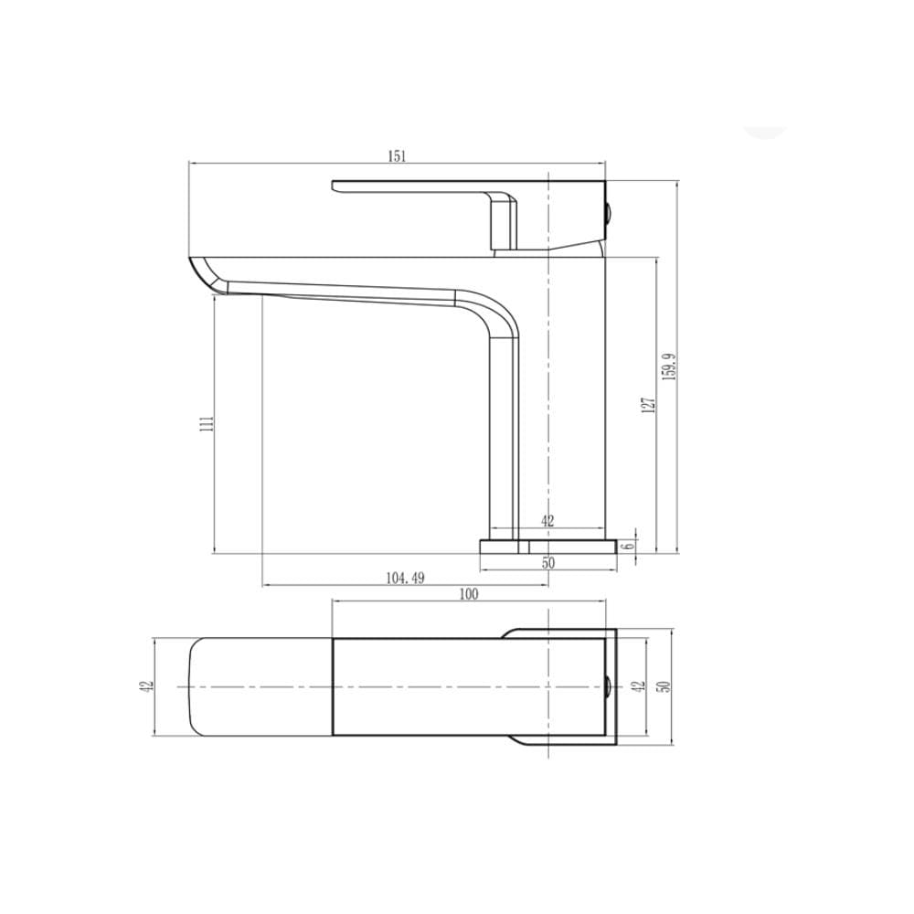 Aquarius Bathrooms Mono Basin Tap Aquarius Hydro Mono Basin Mixer Tap with Waste