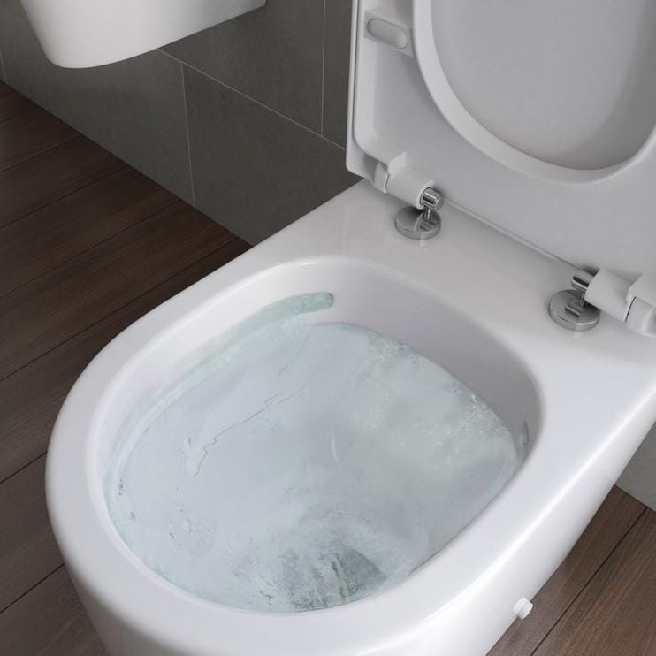 Aquarius Bathrooms Wall Hung Toilet Aquarius Emma Rimless Wall Hung WC with Soft Close Seat