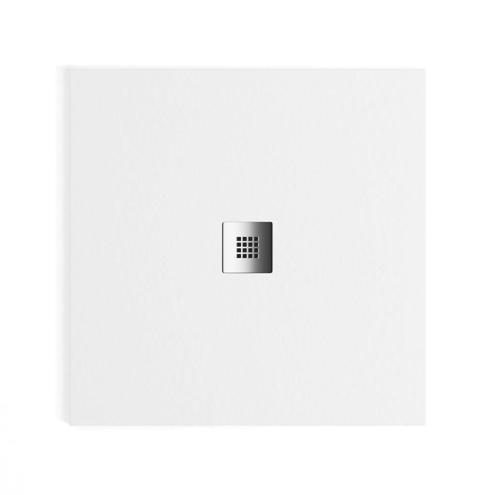 Aquarius Bathrooms Shower Tray Aquarius Honiston Mineral Composite Slate Effect Shower Tray in Arctic White