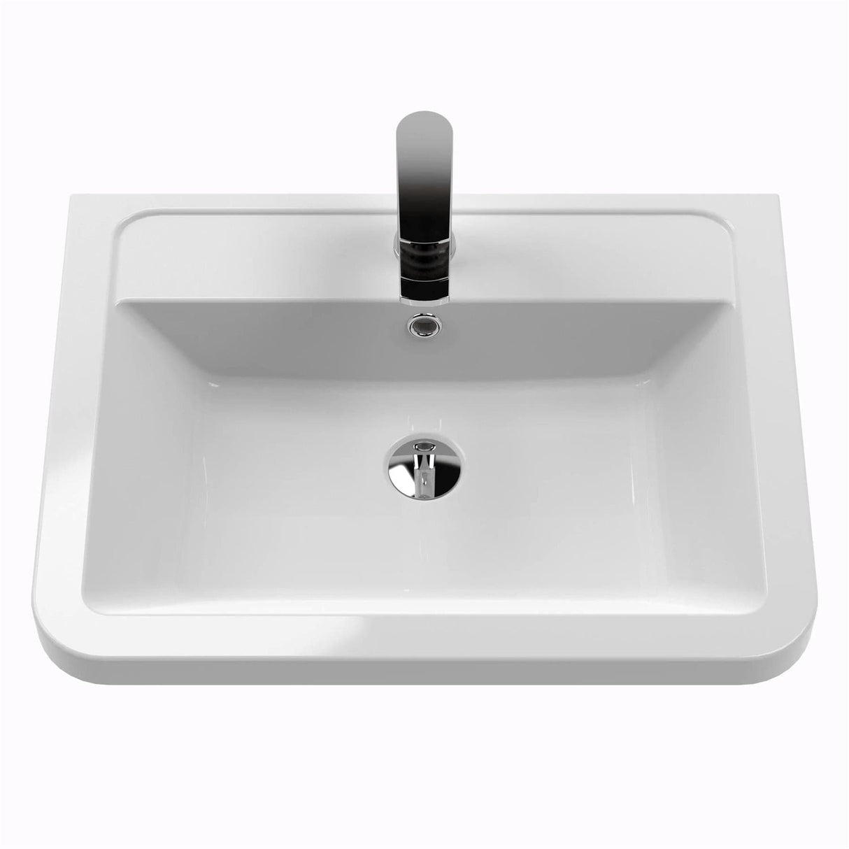Aquarius Bathrooms Wall Mounted Vanity Unit Aquarius Seren 600mm Wall Mounted Two Drawer Vanity Unit with Basin