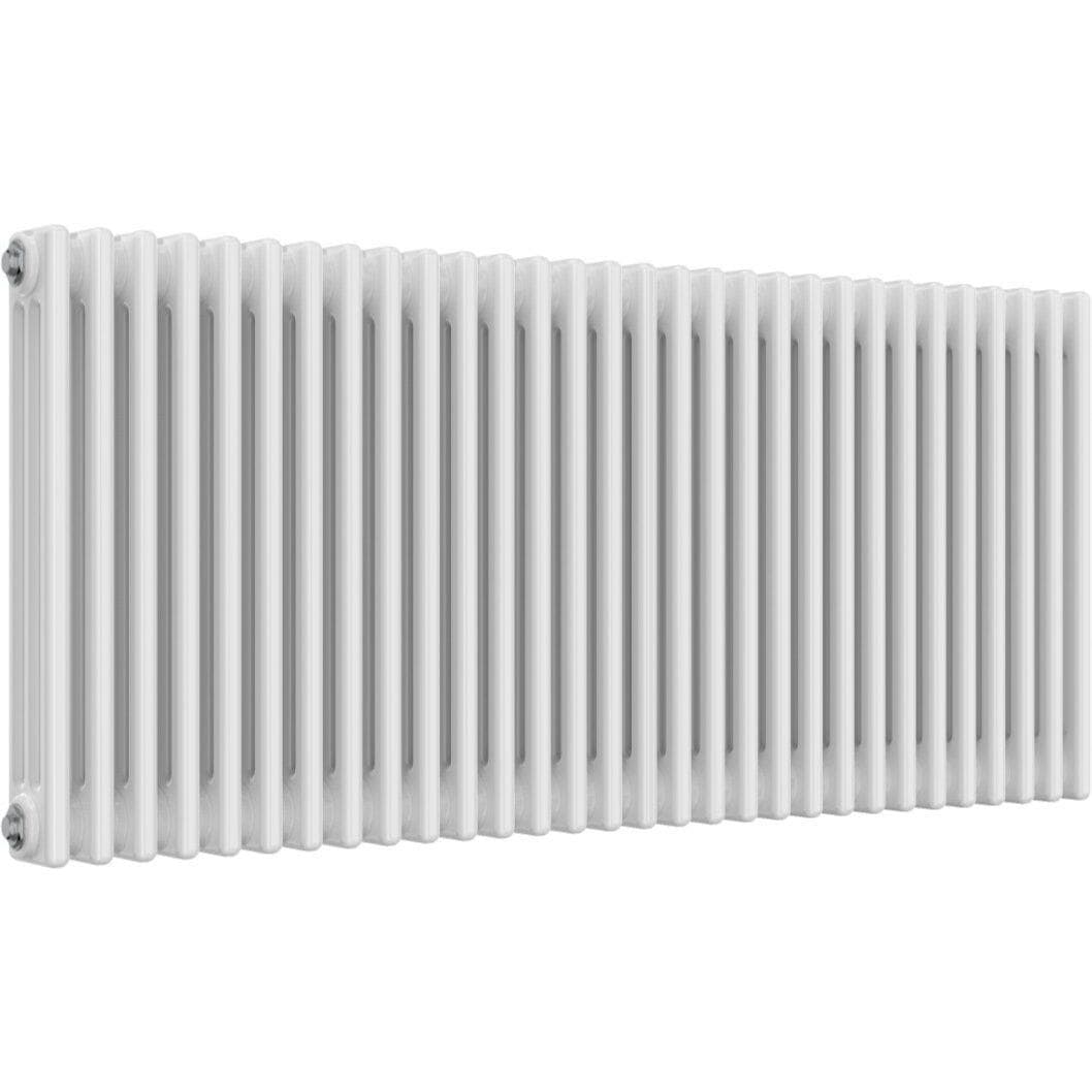 Aquarius Bathrooms Column Radiator 600mm x 1370mm Aquarius Foundry Horizontal 3 Column Radiator in White