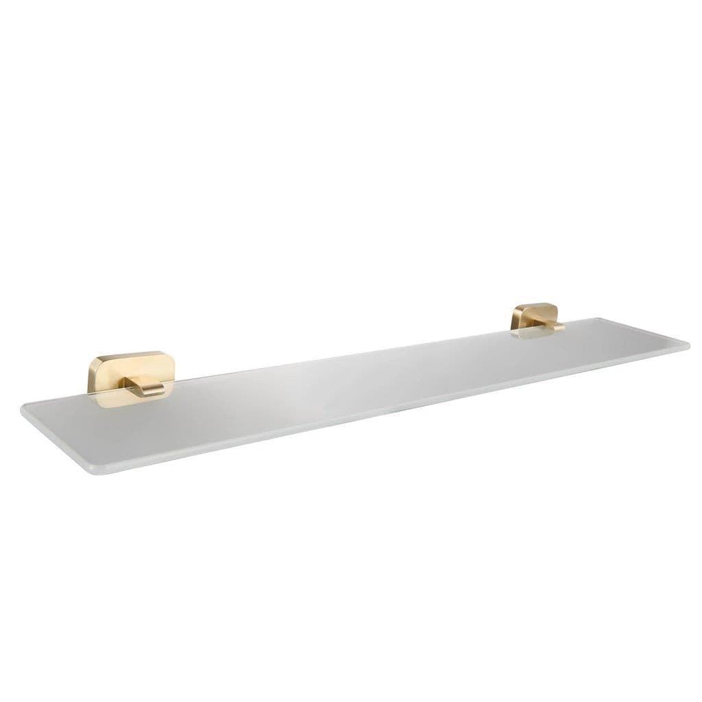Aquarius Bathrooms Shelf Aquarius Auro Glass Shelf Brushed Brass AQAU52453
