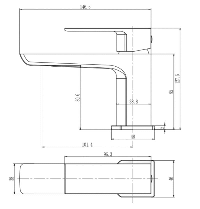 Aquarius Bathrooms Cloakroom Tap Aquarius Hydro Mini Mono Basin Mixer Tap with Waste