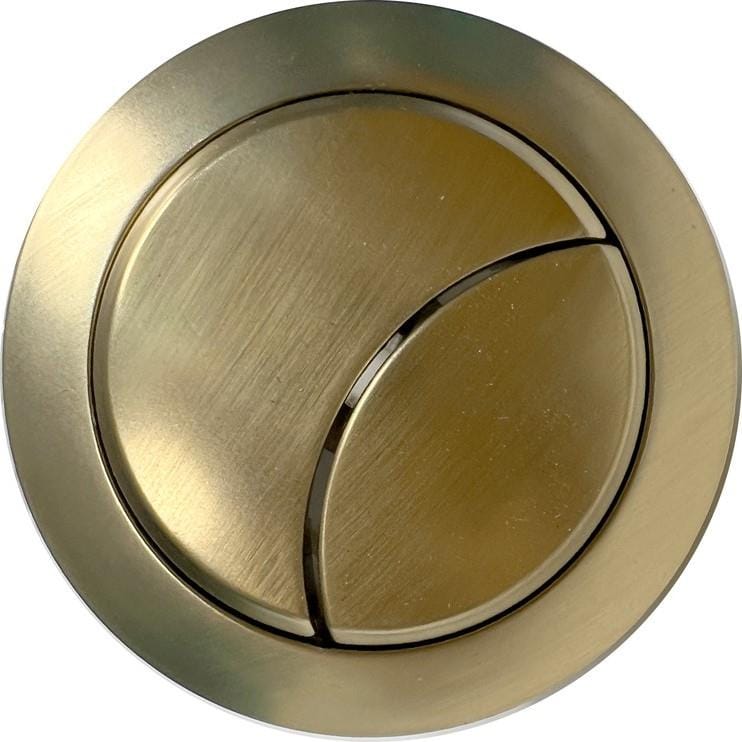 Aquarius Bathrooms Flush Button Aquarius Scott Round Dual Flush Button - Brushed Brass - AQSCO0204