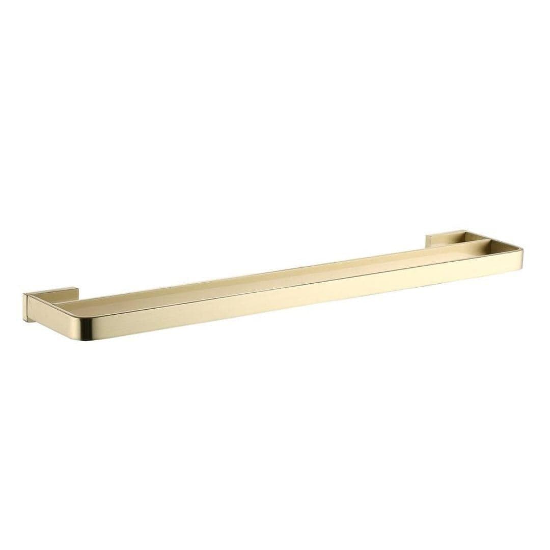 Aquarius Bathrooms Towel Rails & Rings Brushed Brass Aquarius FT Double Towel Bar