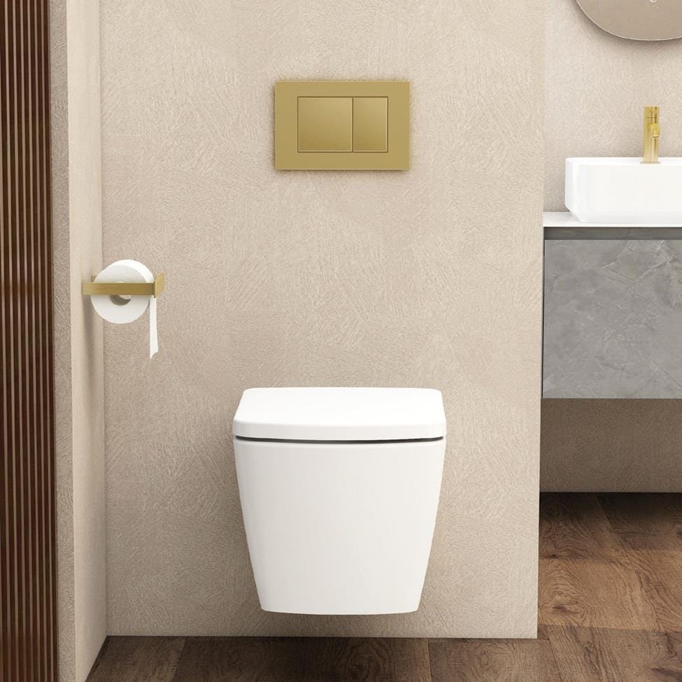 Aquarius Bathrooms Wall Hung Toilet Aquarius JF-Series Wall Hung Pan and Soft Close Seat White