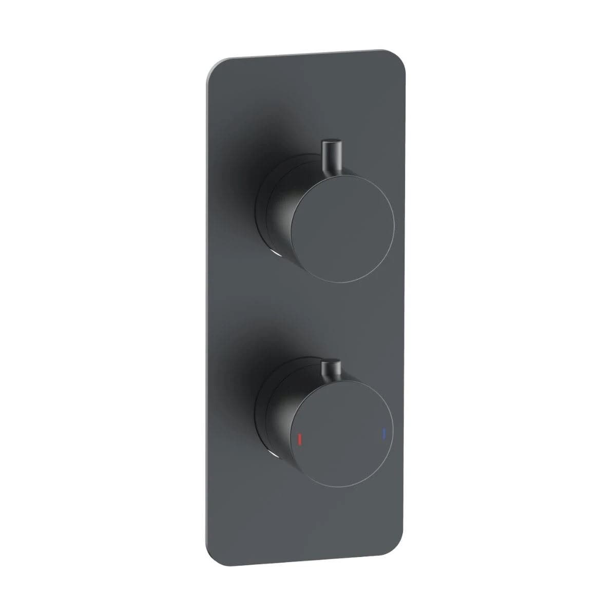 Aquarius Bathrooms Concealed Shower Set Aquarius RainLux 2 Outlet Thermostatic Shower Set with Shower Head and Single Function Handset