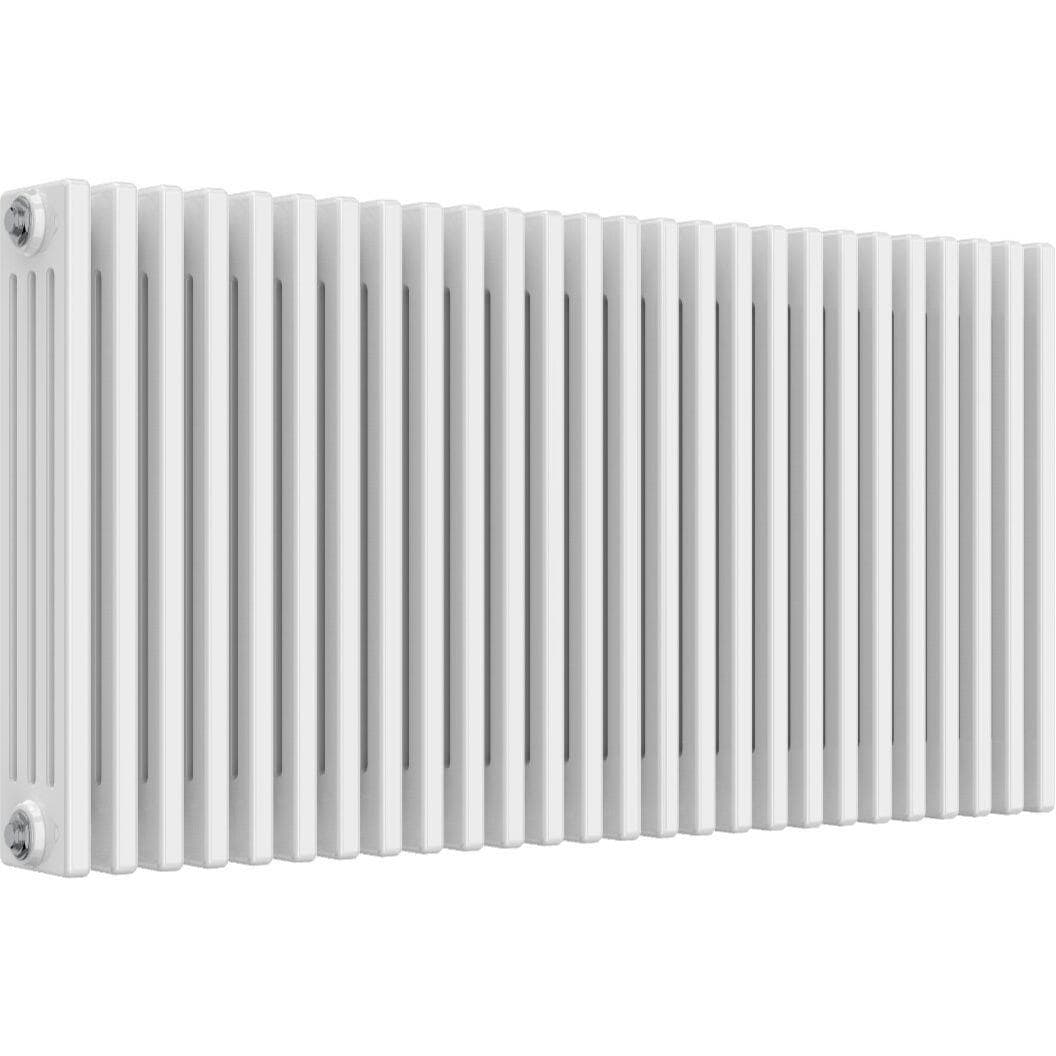 Aquarius Bathrooms Column Radiator 600mm x 1190mm Aquarius Foundry Horizontal 4 Column Radiator in White