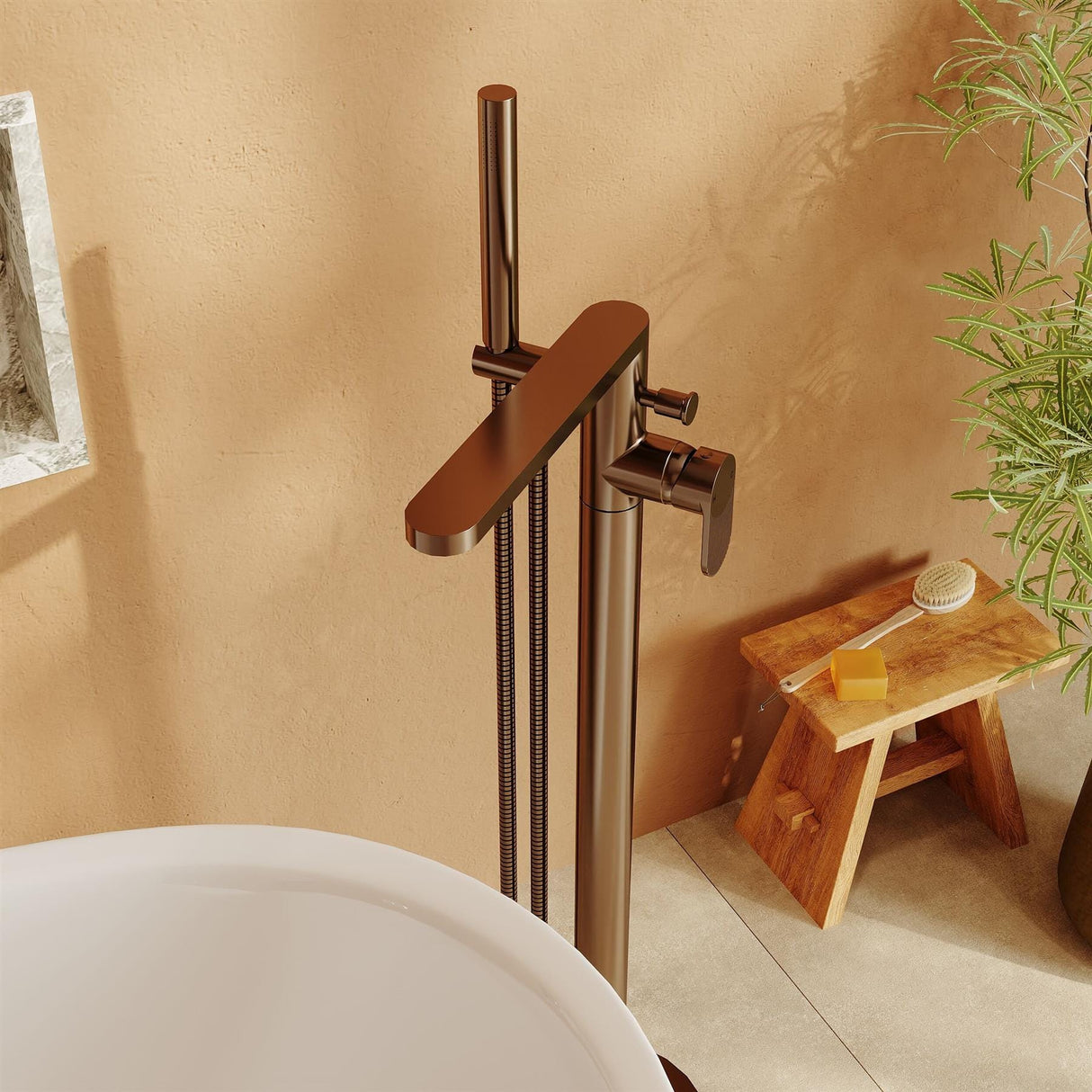 Aquarius Bathrooms Freestanding Bath Filler Aquarius Deco Freestanding Bath Shower Mixer with Kit and Waste