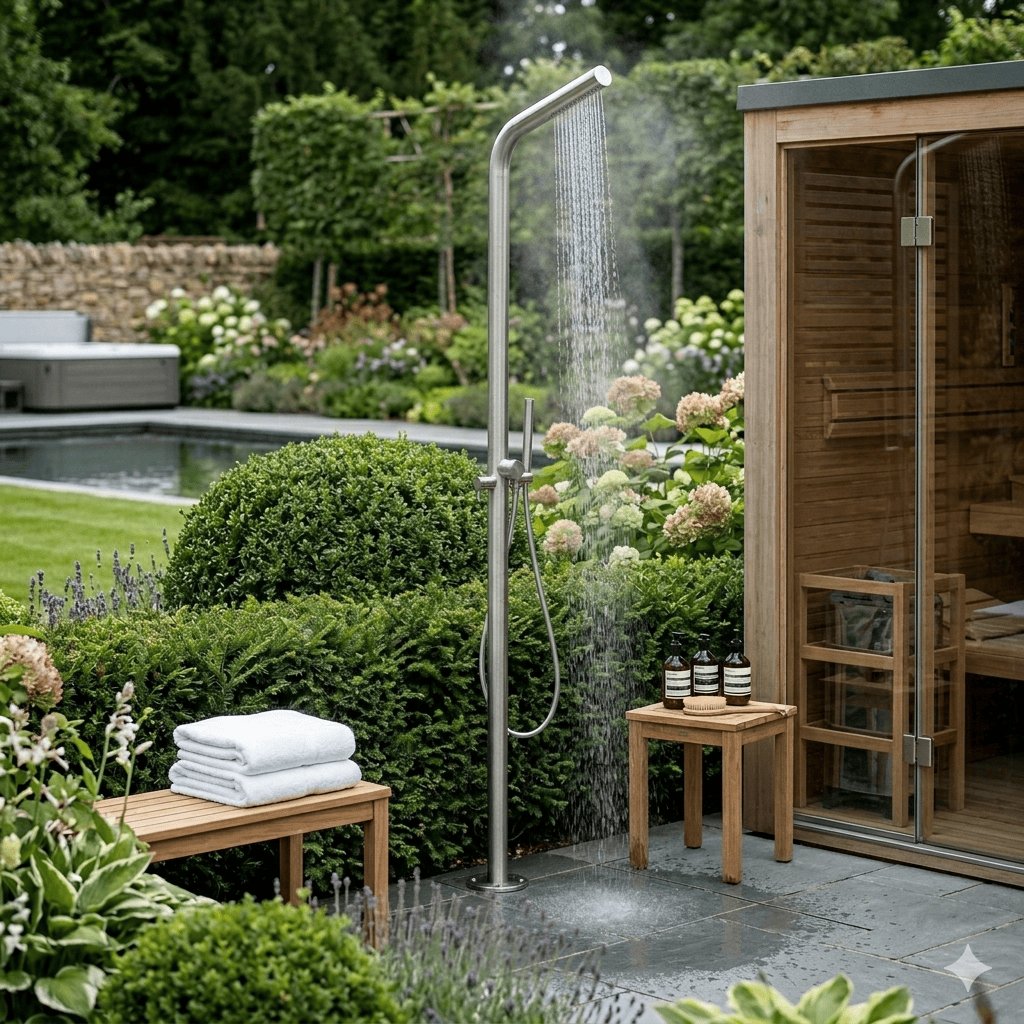 Aquarius Bathrooms Exposed Shower Set Aquarius 316 Stainless Steel Ixora Outdoor Shower with Handset