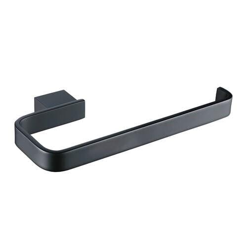 Aquarius Bathrooms Towel Ring Matt Black Aquarius FT Towel Ring