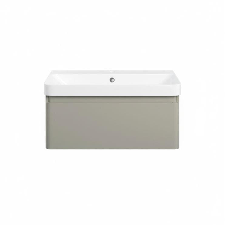 Aquarius Bathrooms Wall Mounted Vanity Unit Aquarius Sophie Wall Hung One Drawer Vanity Unit with 1 Tap Hole Basin