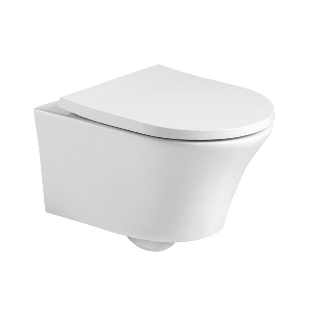 Aquarius Bathrooms Wall Hung Toilet Aquarius K-Series Rimless Wall Hung Toilet with Soft Close Seat