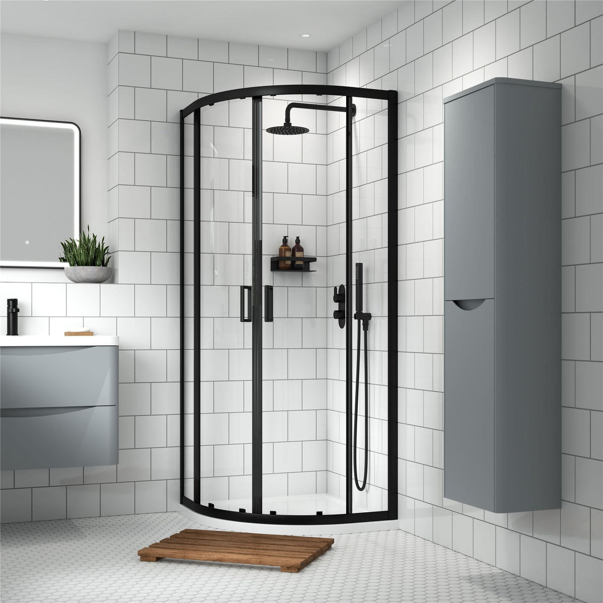 Aquarius Urbano 6mm Quadrant Shower Enclosure 1850mm