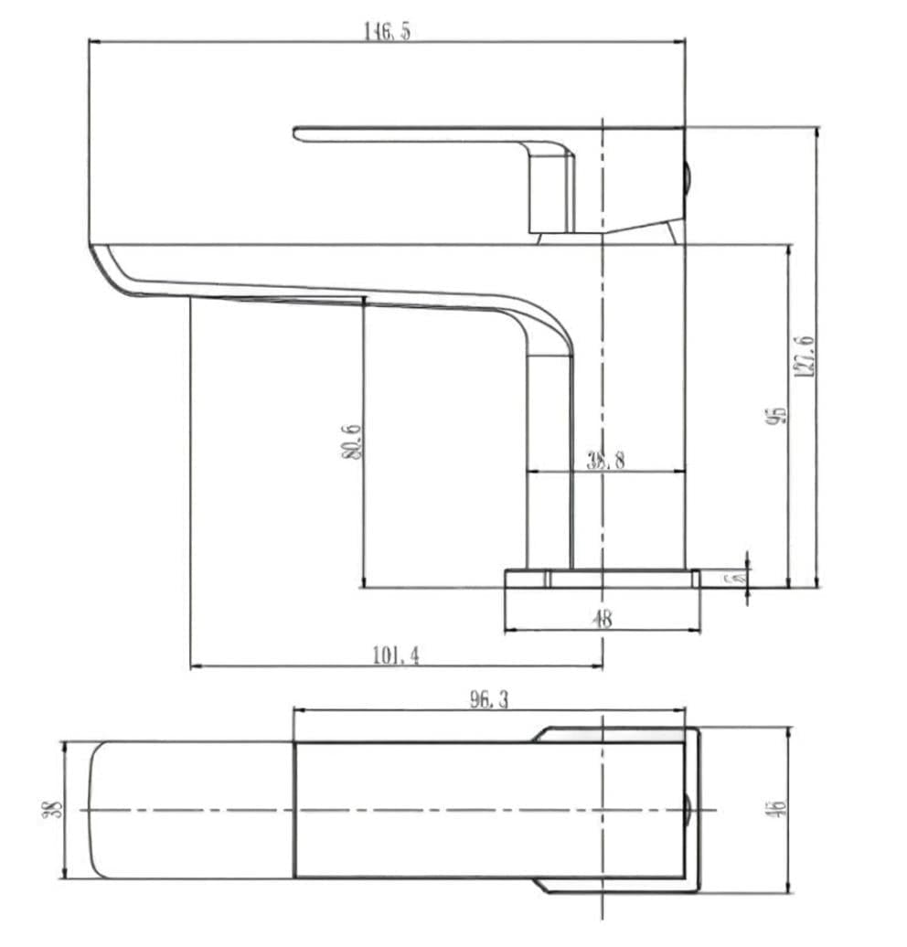 Aquarius Bathrooms Cloakroom Tap Aquarius Hydro Mini Mono Basin Mixer Tap with Waste