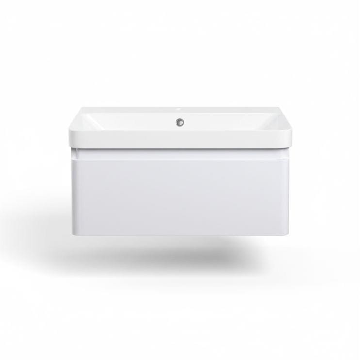 Aquarius Bathrooms Wall Mounted Vanity Unit Aquarius Sophie Wall Hung One Drawer Vanity Unit with 1 Tap Hole Basin