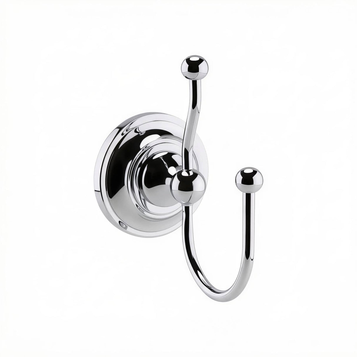 Aquarius Bathrooms Robe Hook Aquarius Blenheim Traditional Double Robe Hook in Chrome