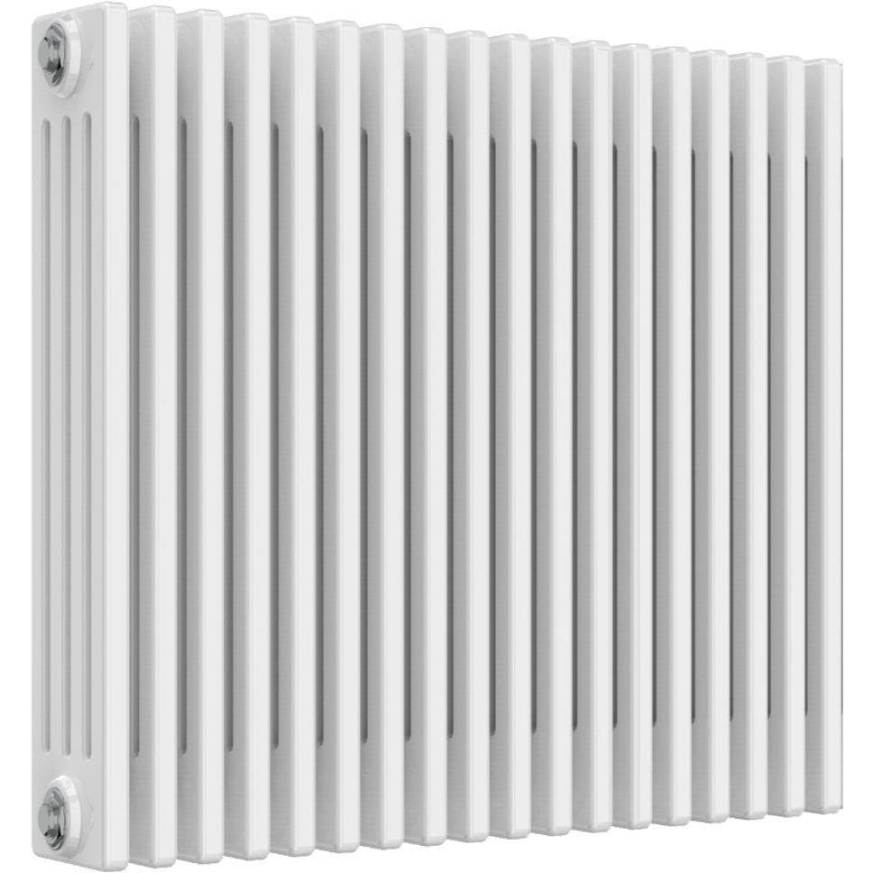 Aquarius Bathrooms Column Radiator 750mm x 830mm Aquarius Foundry Horizontal 4 Column Radiator in White