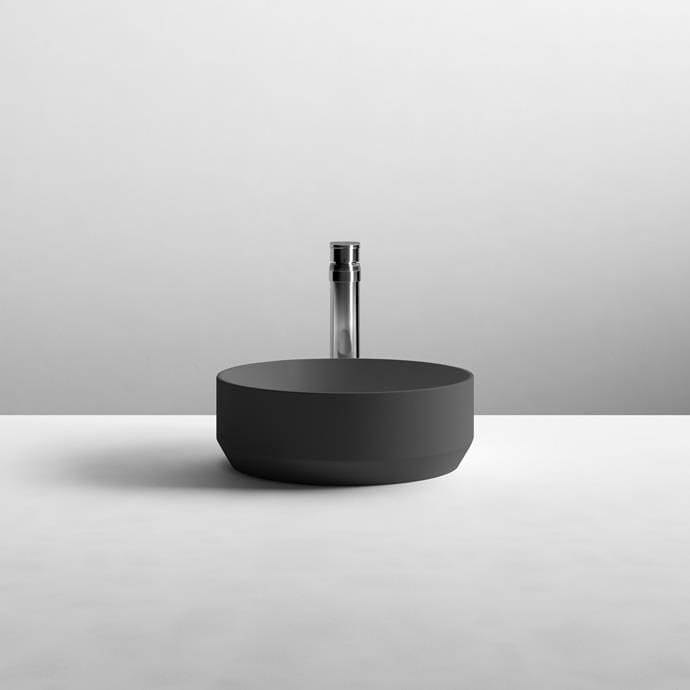 Aquarius Bathrooms Countertop Basin Matt Black Aquarius Sirona Round Matt Countertop Basin 350mm